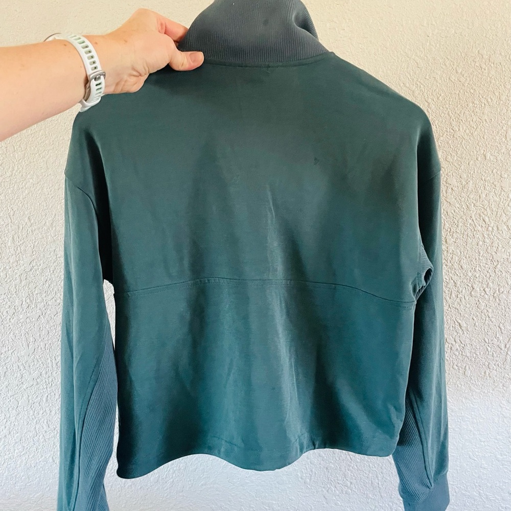 Athleta Teal Halfzip Pullover - image 7